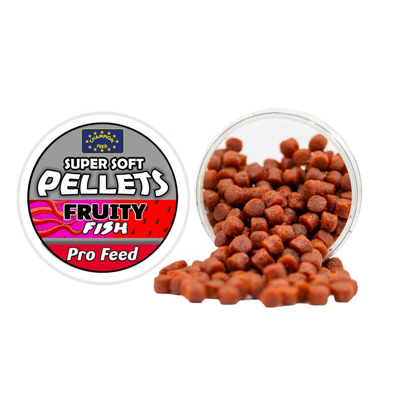 SUPER SOFT PELLETS 9MM FRUITY FISH 100 GR CHAMPION FEED