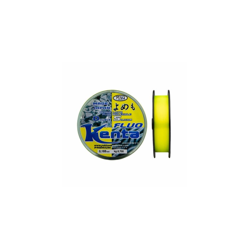 NYLON KENTA 0.26MM JAUNE FLUO 2000M YUKI