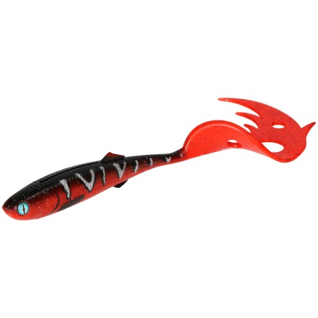 LEURRES SICARIO PIKE TAIL 18CM RED TIGER 2PCS MIKADO