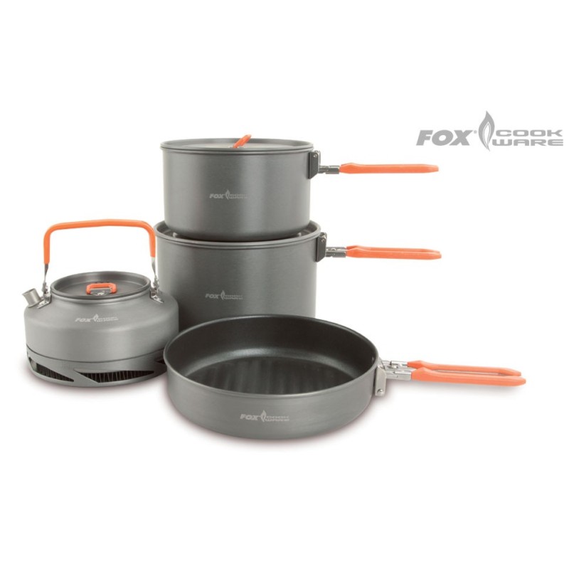 FOX COOKWARE MEDIUM 3 PC SET (NON STICK PANS). FOX
