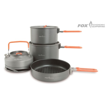 FOX COOKWARE MEDIUM 3 PC SET (NON STICK PANS). FOX
