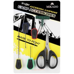 PACK OUTILLAGE CARPE BAITING NEEDLES SET WITH SCISSORS