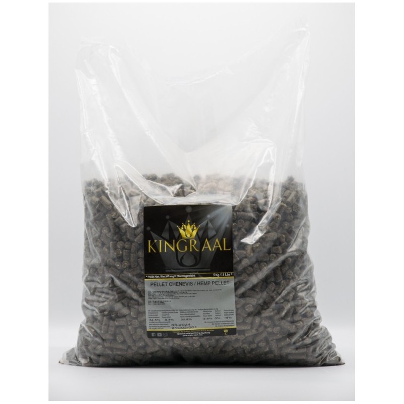 CARP PELLET HEMPSEED / CHÈNEVIS * 5KG *