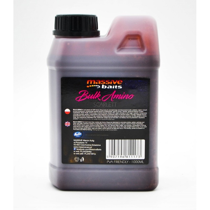LIQUIDE BULK AMINO SCARLETT 1L MASSIVE BAITS