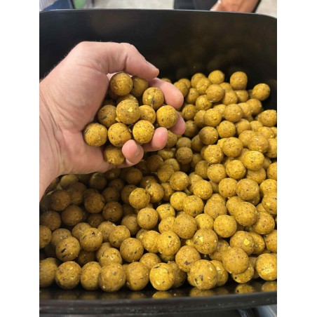 Bouillettes Ail Foie 18 mm – Seau 5 kg – Zigapêche