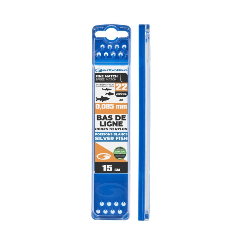 BAS DE LIGNE MONTES COMPETITION FINE SPEED MATCH 0.10MM H18 GARBOLINO