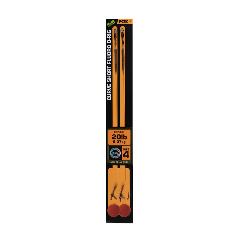 EDGES CURVE SHORT FLUORO D-RIG 6 - 20LB ILLUSION X 2