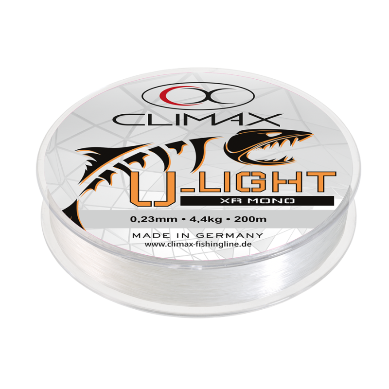 NYLON U-LIGHT MONO 0.18MM 3KG 200M TRANSPARENT CLIMAX