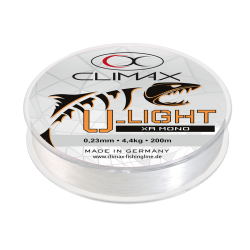 NYLON U-LIGHT MONO 0.20MM 3.5KG 200M TRANSPARENT CLIMAX
