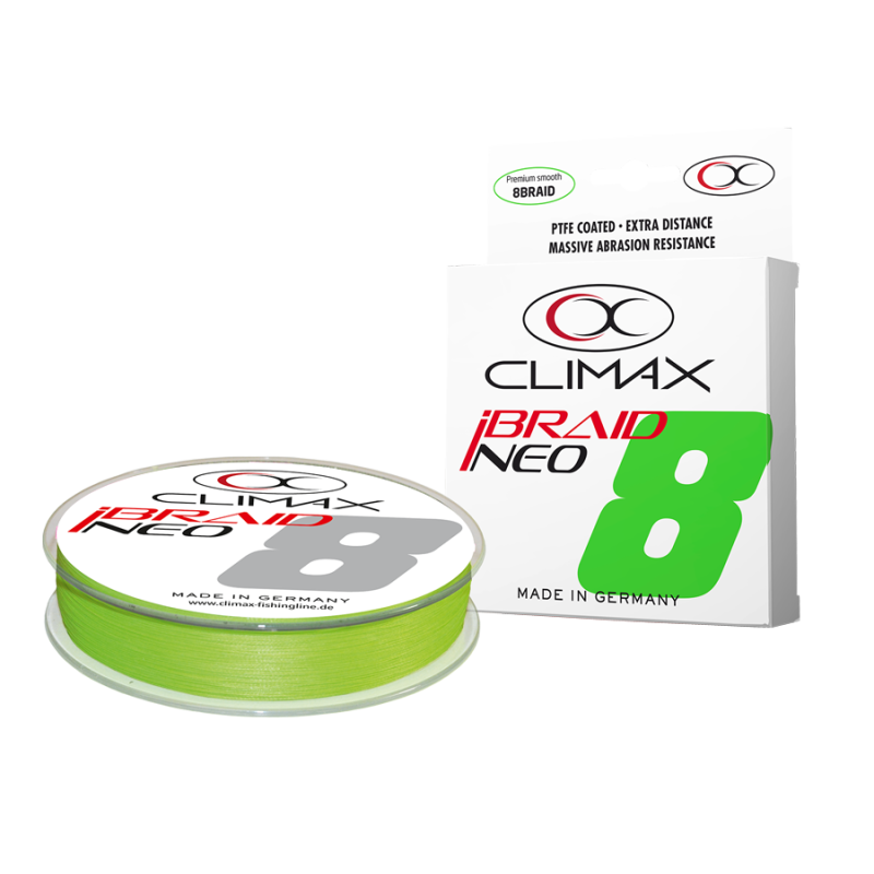 TRESSE IBRAID NEO VERT 0.12MM 8.5KG 135M CLIMAX