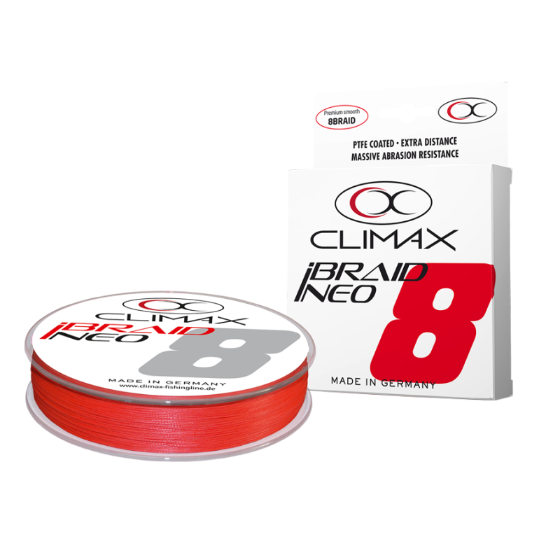 TRESSE IBRAID NEO ROUGE 0.14MM 10.1KG 135M CLIMAX