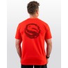 T-SHIRT GLITCH RED TEE LARGE GURU