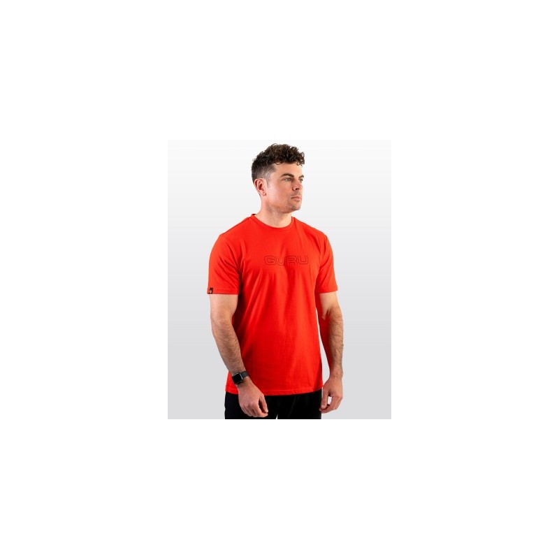 T-SHIRT GLITCH RED TEE MEDIUM GURU
