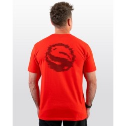 T-SHIRT GLITCH RED TEE MEDIUM GURU