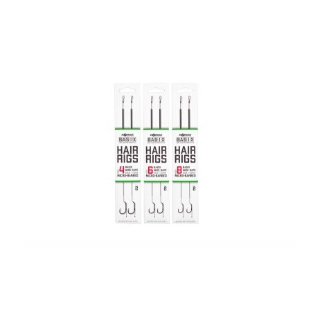 BAS DE LIGNE BASIX HAIR RIGS WIDE GAPE BARBLESS T4 KORDA