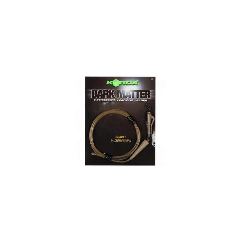 DARK MATTER LEADER HYBRID LEAD CLIP GRAVEL KORDA