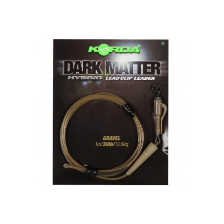 DARK MATTER LEADER HYBRID LEAD CLIP GRAVEL KORDA