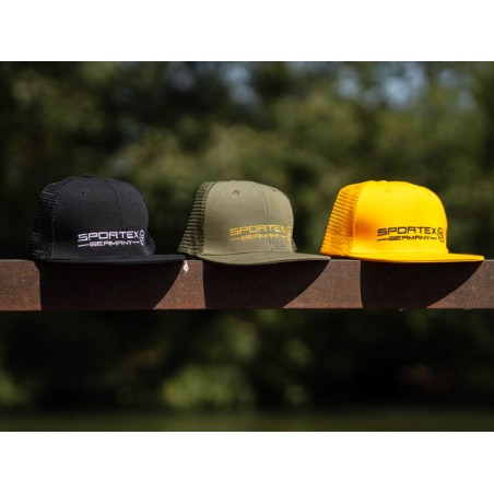 CASQUETTE BLACK SNAP CAP MESH 6 PANEL SPORTEX