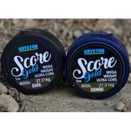 LEADCORE SCORE GOLD HEAVYWEIGHT CAMOU 60LB 5M KRYSTON