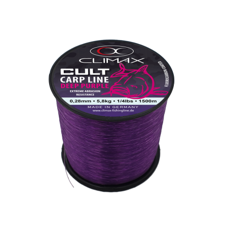 NYLON CULT CARP DEEP PURPLE MONOFILAMENT VIOLET 0.30MM 1200M CLIMAX