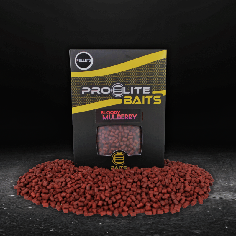 GOLD PELLETS 6MM BLOODY MULBERRY 1KG PROELITE BAITS