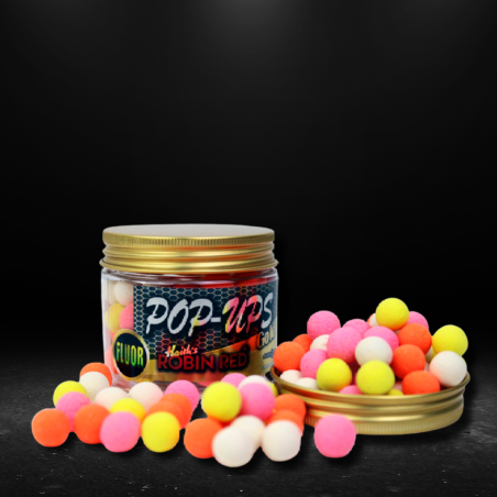 GOLD FLUOR POP UP 14/15MM ROBIN RED 50G PROELITE BAITS