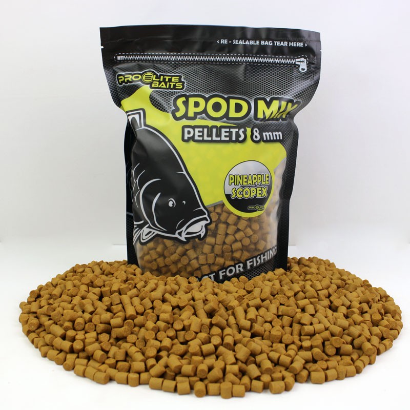 SPOD MIX 8MM PELLETS PINEAPPLE SCOPEX 1.8KG PROELITE BAITS