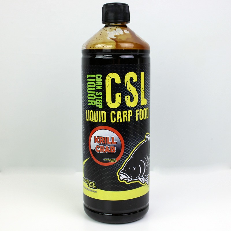CSL LIQUID CARP FOOD KRILL CRAB BAITS 1L PROELITE BAITS