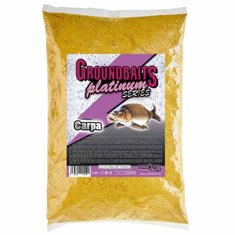 AMORCE GROUNBAITS PLATINIUM SERIES YELLOW CARP 5KG PROELITE BAITS