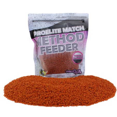METHOD FEEDER PELLETS 2MM BANANA STRAWBERRY 600G PROELITE BAITS