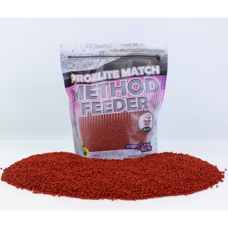 METHOD FEEDER PELLETS 2MM ROBIN RED 600G PROELITE BAITS