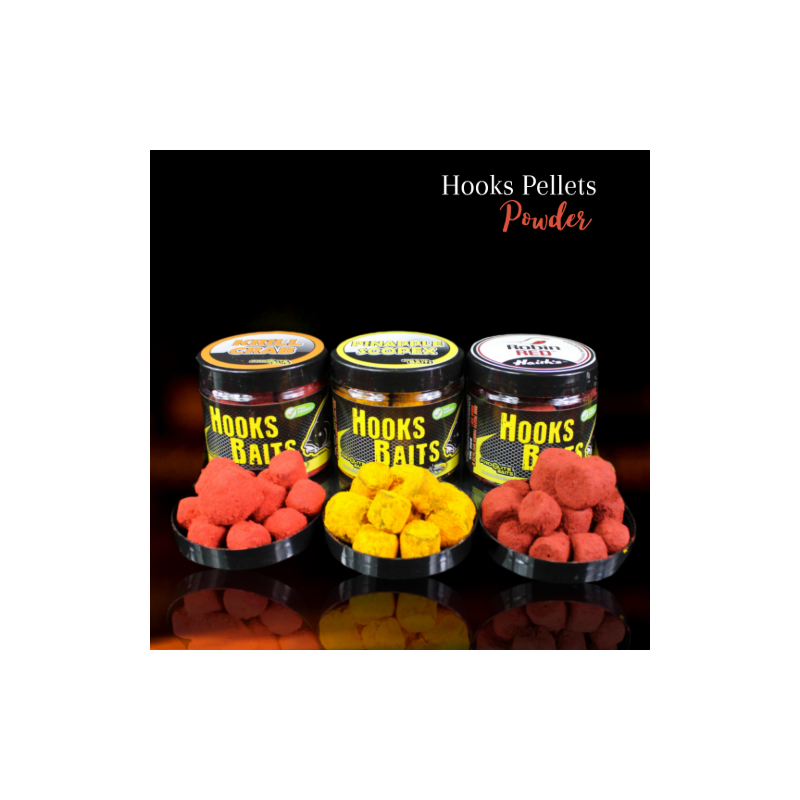 HOOK PELLETS POWDER DIPS 14/20MM MELON PEACH 100G PROELITE