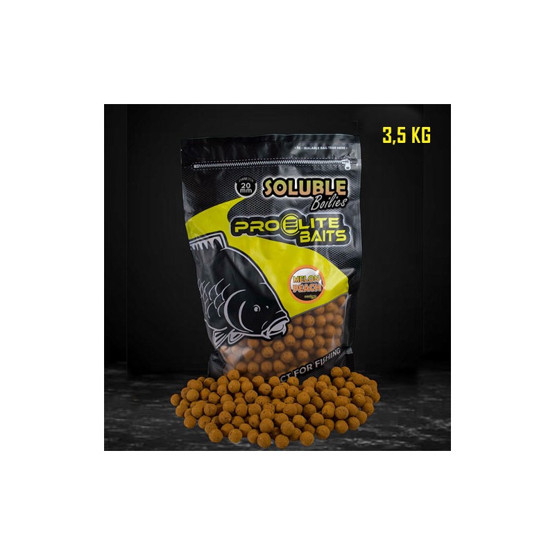 BOUILLETTE SOLUBLE BOILIE 20MM MELON PEACH 3.5KG PROELITE BAITS