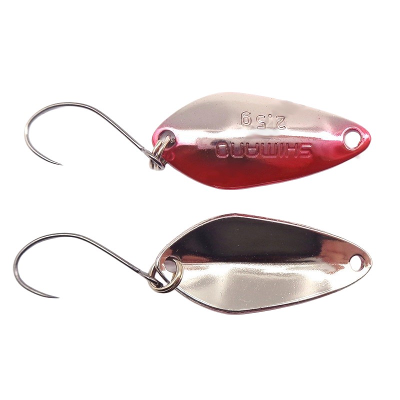 CUILLERE CARDIFF SEARCH SWIMMER 1.8G RED SILVER SHIMANO