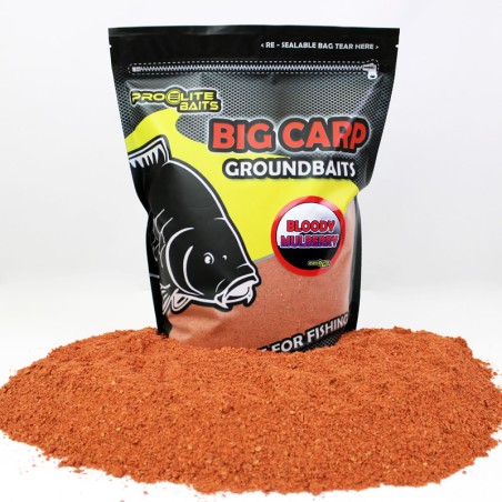 BIG CARP GROUND BAITS BLOODY MULBERRY 1.8KG PROELITE BAITS