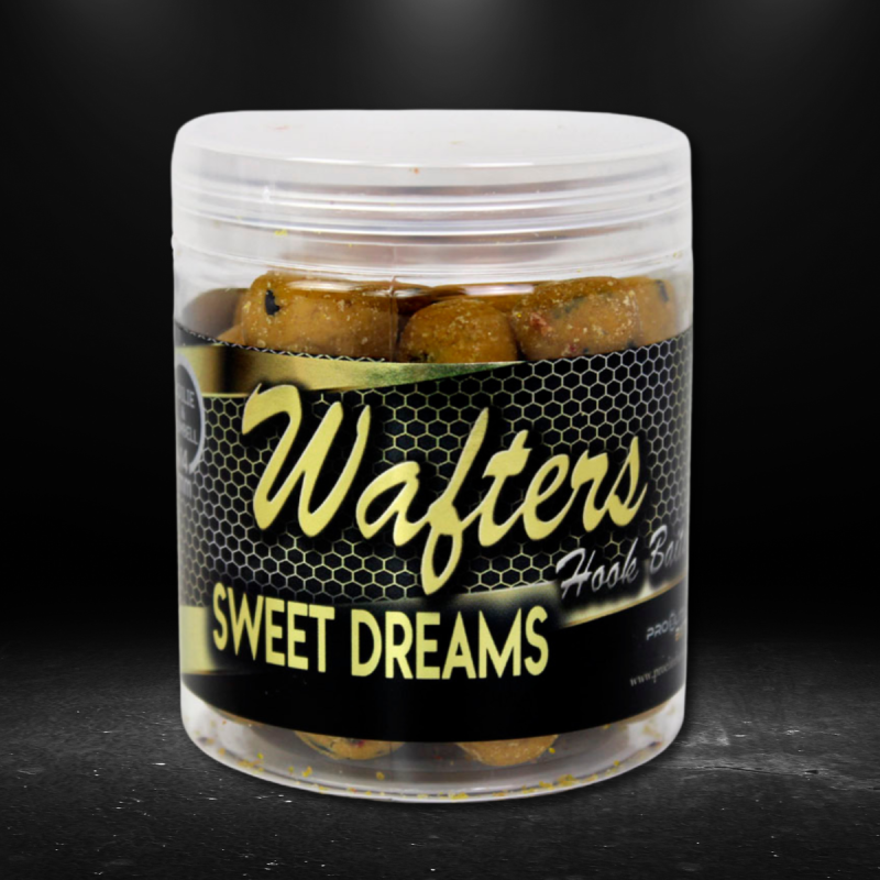 GOLD WAFTER BOILIE+DUMBELL 14MM SWEET DREAMS 110G PROELITE BAITS