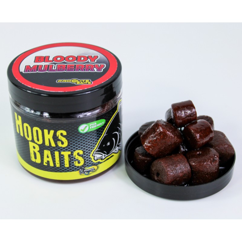 HOOK PELLETS LIQUID BOOSTER 14/20MM BLOODY MULBERRY 100G PROELITE
