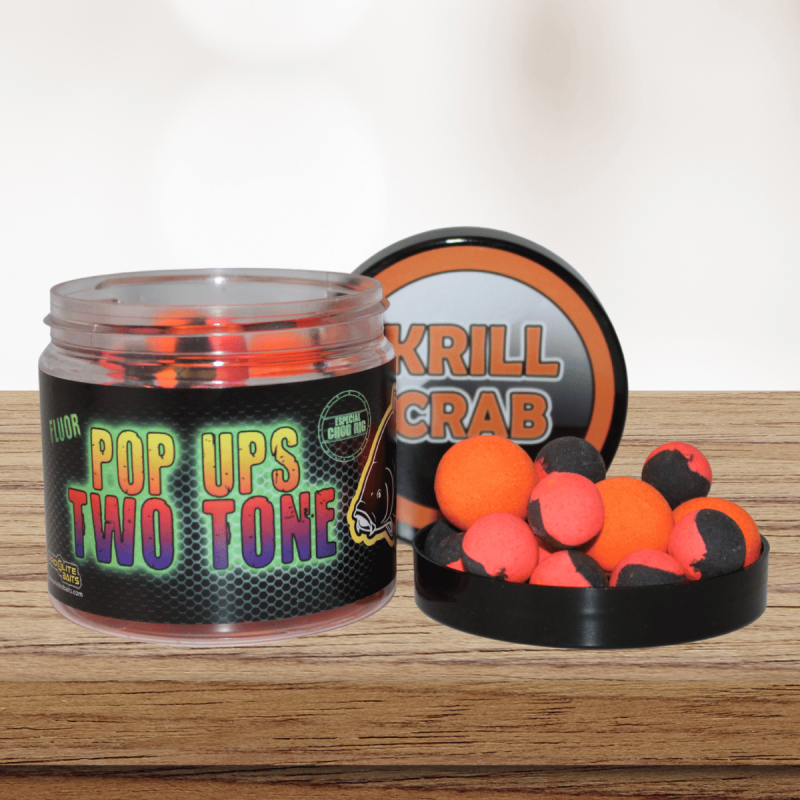 FLUOR POP UP TWO TONE 14/20MM KRILL CRAB 60G PROELITE BAITS