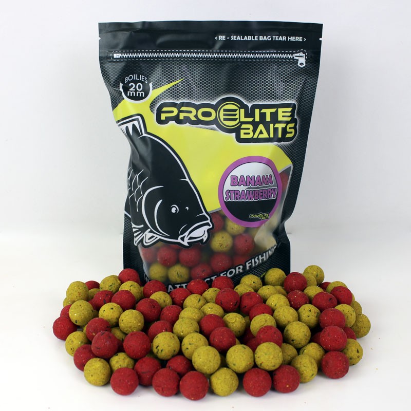 BOUILLETTE BOILIE CLASSIC BANANA STRAWBERRY 20MM 800G PROELITE BAITS