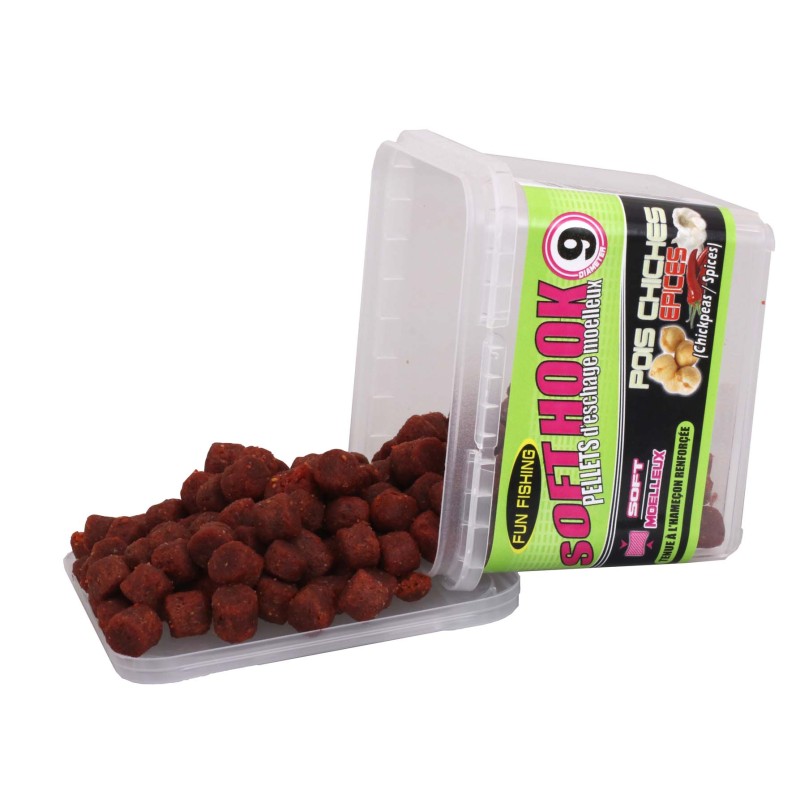 SOFT HOOKS PELLETS - 105GR - 9MM - SPICE BOMB FUN FISHING