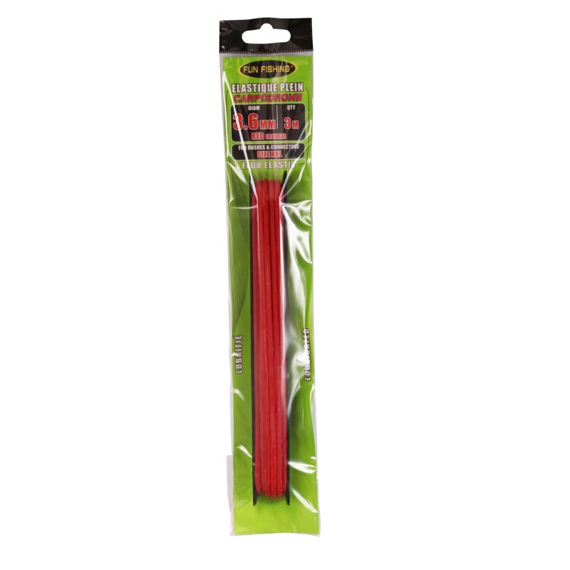 ELASTIQUE PLEIN - 3M - 4,0MM - ROUGE