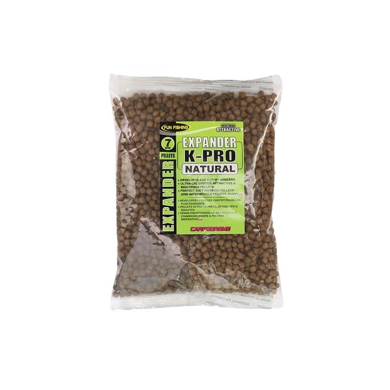 PELLETS K-PRO EXPANDER - 300GR - 7MM - NATURAL FUN FISHING