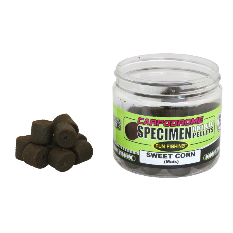 PELLETS PERCES SPECIMEN - 85GR - 15MM - SWEET CORN FUN FISHING