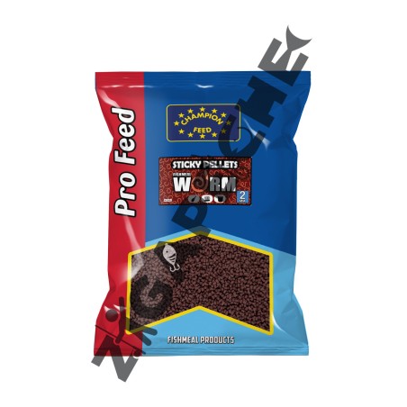 STICKY PELLETS 2MM WORM 650 GR CHAMPION FEED