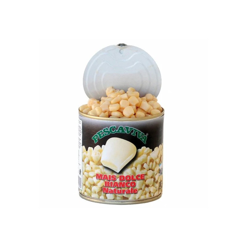 MAÏS NATURAL WHITE SWEETCORN 160G PESCAVIVA