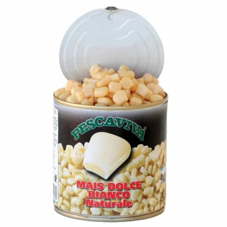 MAÏS NATURAL WHITE SWEETCORN 160G PESCAVIVA