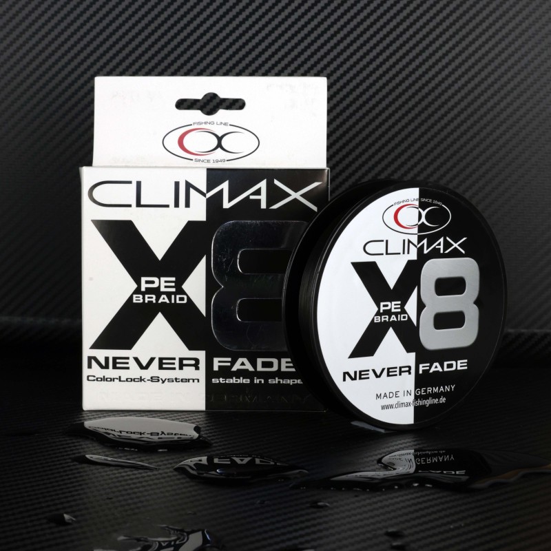 TRESSE 8X NEVERFADE BRAID BLACK SB 135M 0.20MM CLIMAX