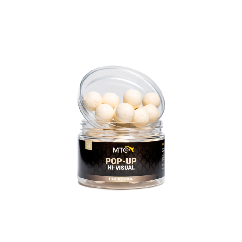 POP-UP HI-VISUAL FISH'N GARLIC 14MM MTC BAITS